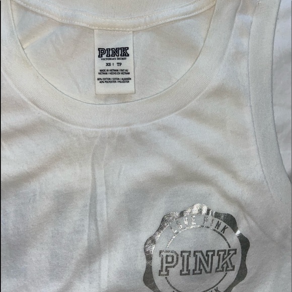 Loose muscle tank from pink with sequins on the back - Picture 3 of 4